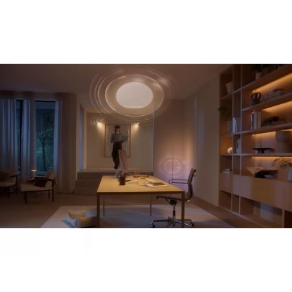 Set de bază Philips Hue WHITE AND COLOR AMBIANCE 3xE27/8,1W 1000-20000K + Hue Bridge și întrerupător dimmer