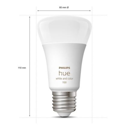 Kit de pornire Philips Hue WHITE AND COLOR AMBIANCE 3xE27/9W 2000-6500K + Hue Bridge și întrerupător dimmer