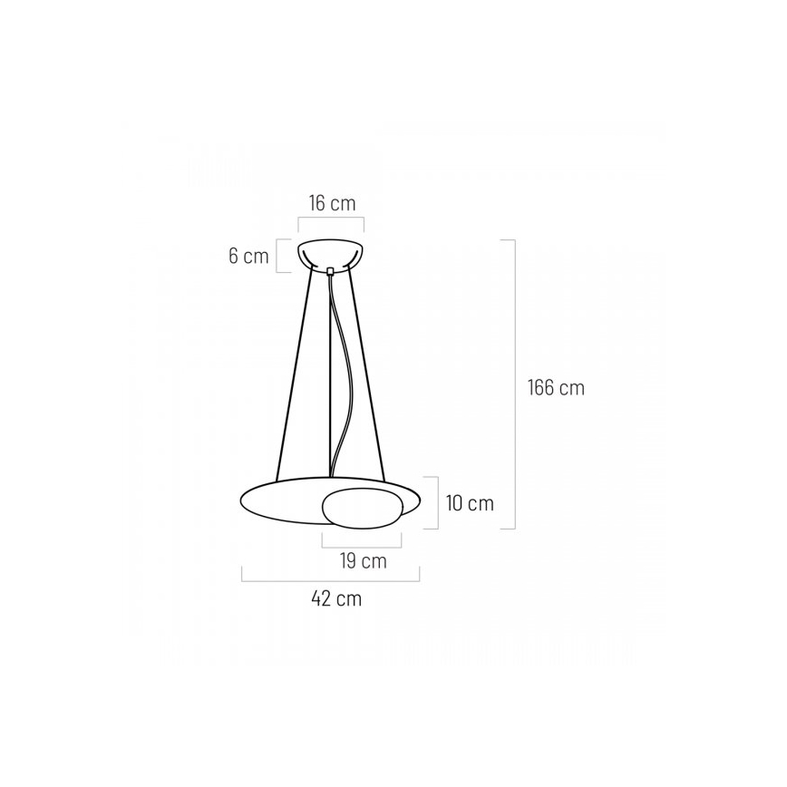 Candelabru LED pe cablu PETIT LED/12W/230V negru