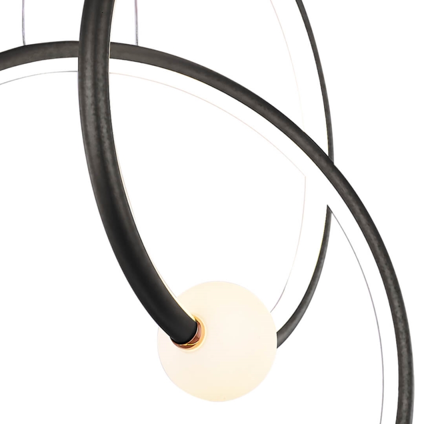 Candelabru LED reglabil pe cablu LIV LED/50W/230V negru + telecomandă