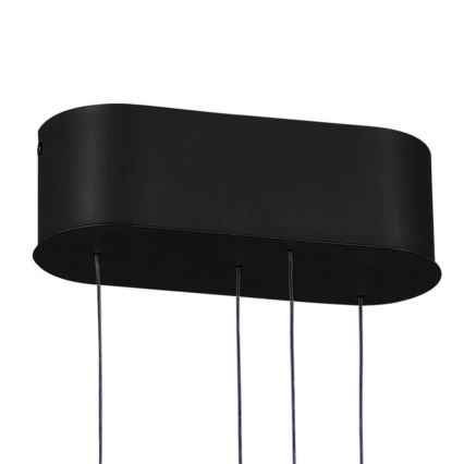 Candelabru LED reglabil pe cablu LIV LED/50W/230V negru + telecomandă