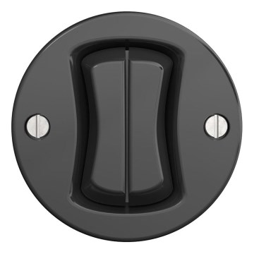 Kliklap - Buton dublu retro fără ramă, antracit