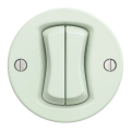 Kliklap - Buton dublu retro fără ramă, verde mentă