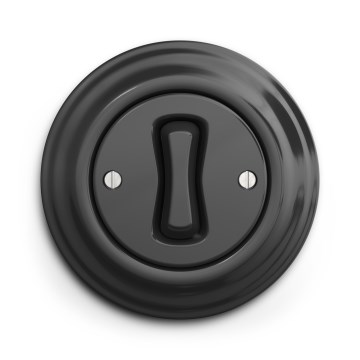 Kliklap - Buton retro cu ramă antracit