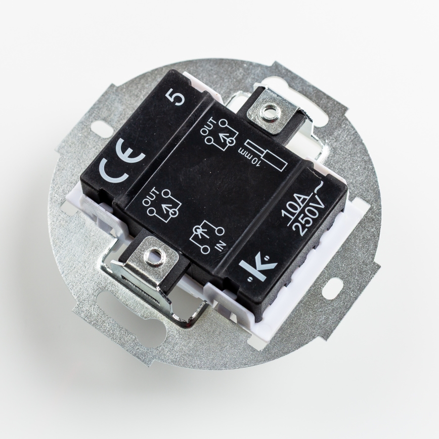 Kliklap - Comutator retro serial fără ramă nr. 5 negru