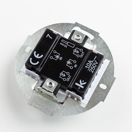 Kliklap - Întrerupător retro în cruce cu cadru nr. 7, maro