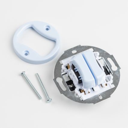 Kliklap - Întrerupător retro în serie cu ramă nr. 5, albastru