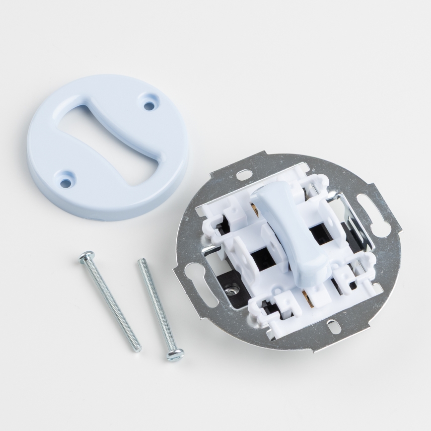 Kliklap - Întrerupător retro pentru scări cu ramă nr. 6, albastru