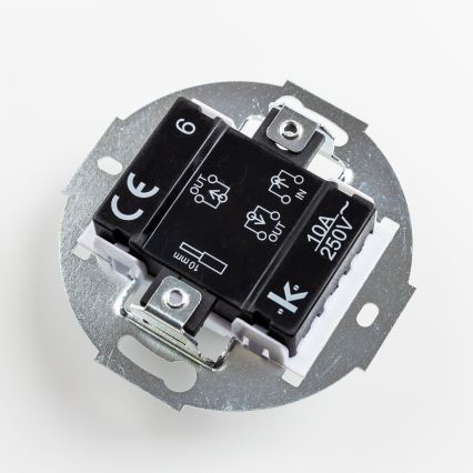 Kliklap - Întrerupător retro pentru scări cu ramă nr. 6, maro