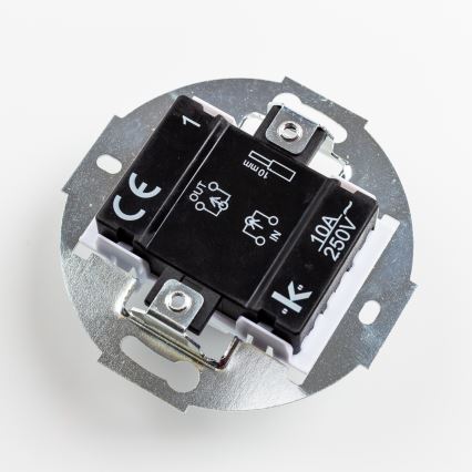 Kliklap - Întrerupător unipolar retro fără ramă, nr. 1, roz prăfuit