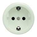Kliklap - Priză retro SCHUKO 230V/16A pentru uz casnic, fără ramă, verde mentă mat