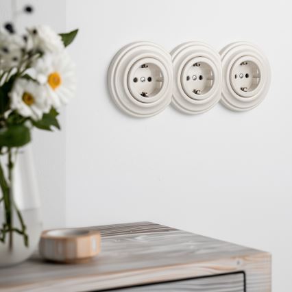 Kliklap - Ramă centrală retro bej