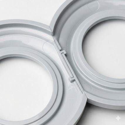 Kliklap - Ramă retro centrală, gri