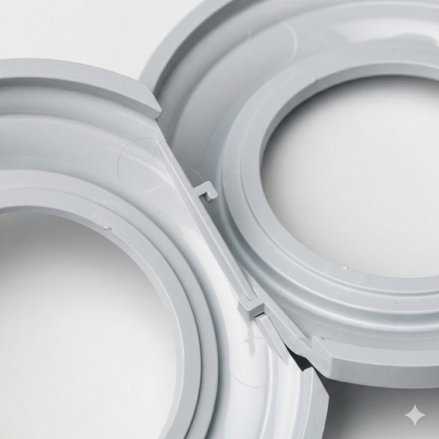 Kliklap - Ramă retro de capăt gri