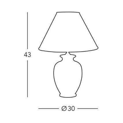Kolarz 0014.73 - Lampă de masă GIARDINO 1xE27/100W/230V