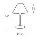 Kolarz 264.70.6 - Lampă de masă HILTON 1xE27/60W/230V