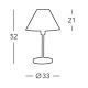 Kolarz 264.70.7 - Lampă de masă HILTON 1xE27/60W/230V