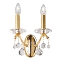 Kolarz 3234.62.3.KoT - Aplica de perete CARMEN din cristal, 2xE14/60W/230V, placată cu aur 24K