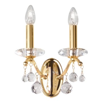 Kolarz 3234.62.3.KoT - Aplica de perete CARMEN din cristal, 2xE14/60W/230V, placată cu aur 24K