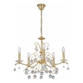 Kolarz 3234.85.3.KoT - Candelabru cu cristale pe lanț CARMEN 5xE14/60W/230V aur 24K