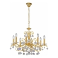 Kolarz 3234.88.3.KoT - Candelabru cu cristale CARMEN pe lanț 8xE14/60W/230V placat cu aur 24K
