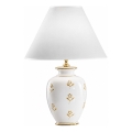 kolarz 731.70W.160 - Lampă de masă NONNA 1xE27/100W/230V flori alb/auriu