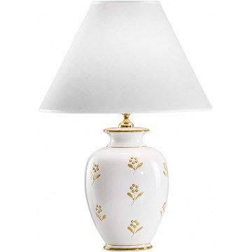 kolarz 731.70W.160 - Lampă de masă NONNA 1xE27/100W/230V flori alb/auriu