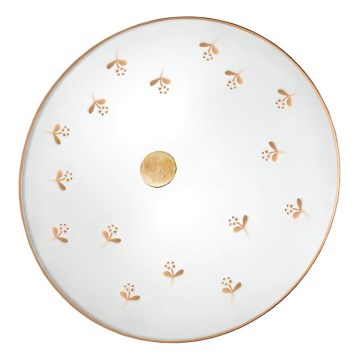 Kolarz 731.U12.4.160 - Aplica de perete NONNA, 2xE14/60W/230V, Ø 32 cm, cu motive florale, aur roz