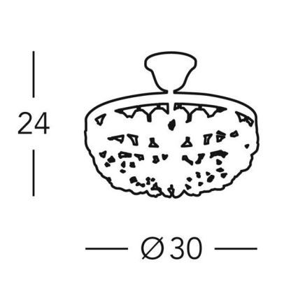 Kolarz 960.13K.5 - Candelabru cu cristale pe tijă VALERIE 3xE14/40W/230V