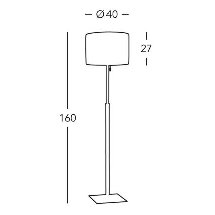 Kolarz A1307.41.6 - Lampadar SAND 1x E27/60W/230V