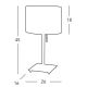 Kolarz A1307.71.7 - Lampă de masă SAND 1x E27/60W/230V