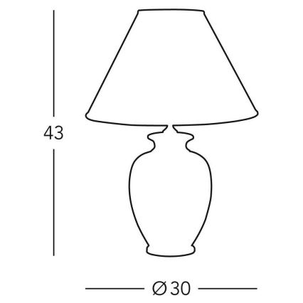 Kolarz GIARDINO 0014.73.3 - Lampă de masă 1xE27/100W/230V