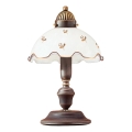 Kolarz NONNA - lampă de masă 1xE27/75W/230V, cu decor floral, aur roz – 731.73.160