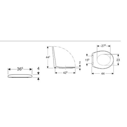 Kolo K90123000 - Capac WC Rekord duroplast/alb