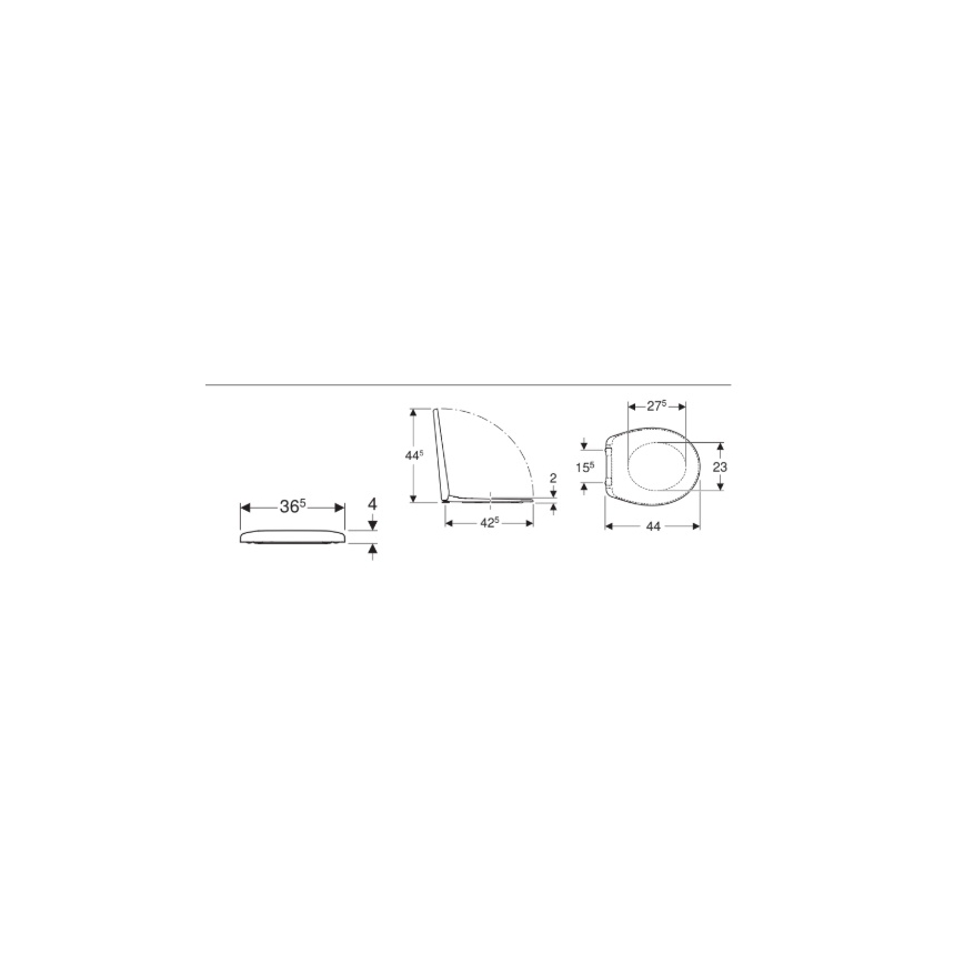 Kolo K90123000 - Capac WC Rekord duroplast/alb