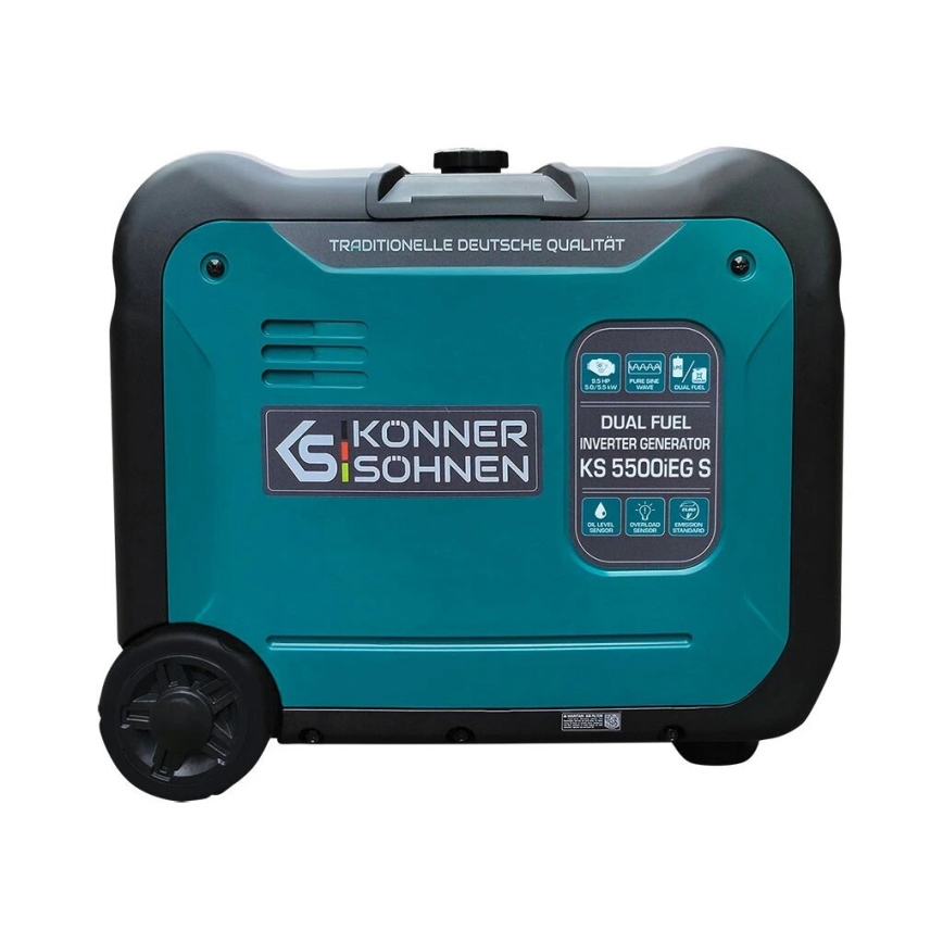 Könner & Söhnen 13046 - Generator invertor pe benzină și gaz KS 5500iEG S 5500W