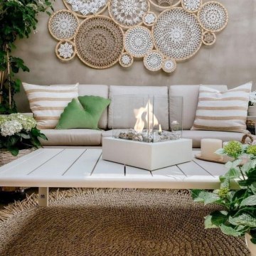 Kratki - Șemineu BIO 30,3x30 cm 1kW alb