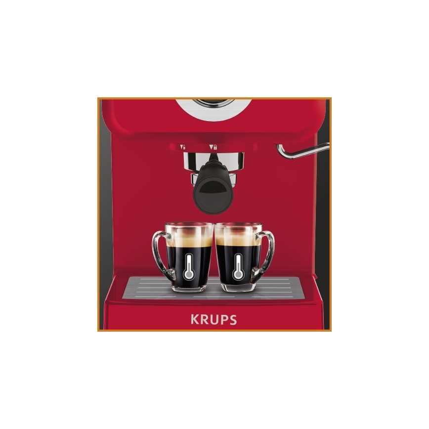 Krups - Espressor manual cu pârghie OPIO, 1140 W / 230 V