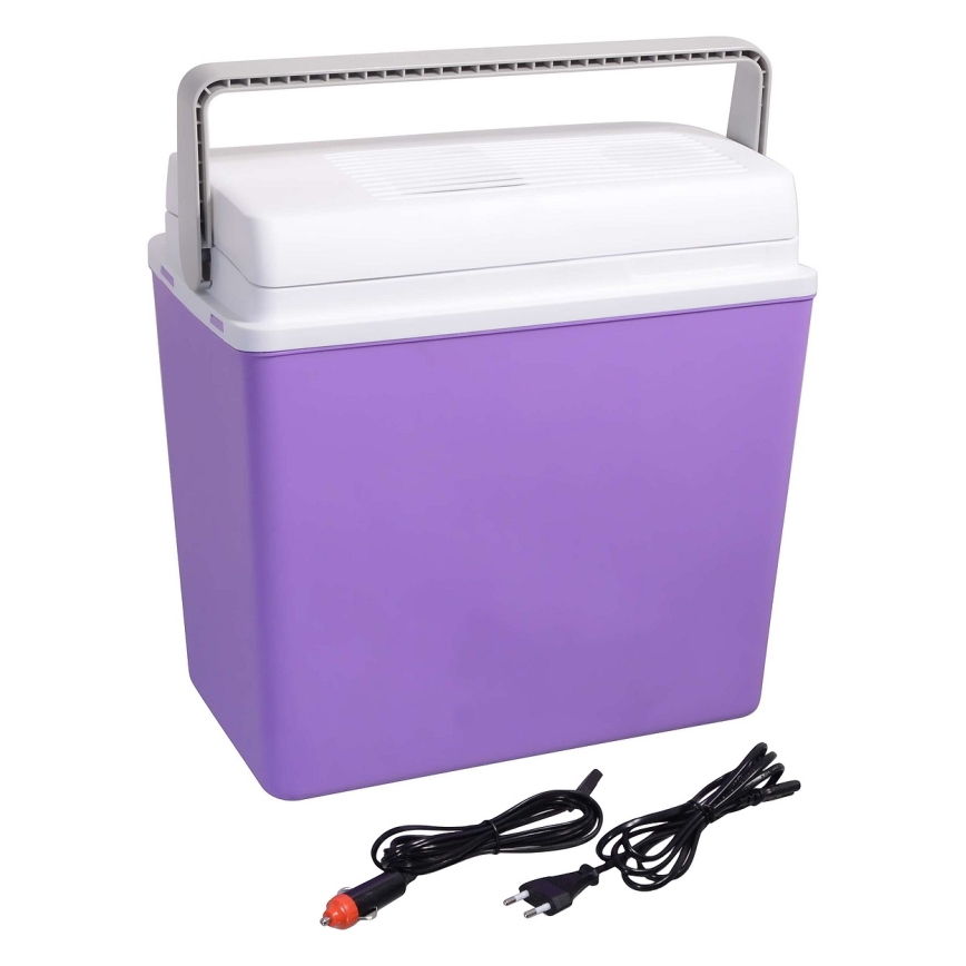 Ladă frigorifică auto portabilă 23 l 55W/12V/230V mov/albă