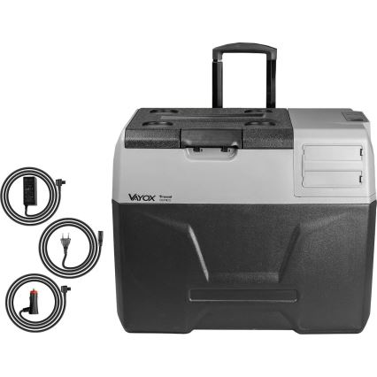 Ladă frigorifică portabilă cu afișaj LCD 40 l 230V/12V/24V negru