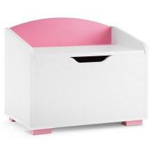 Lădiță de depozitare pentru copii PABIS 50x60 cm alb/roz