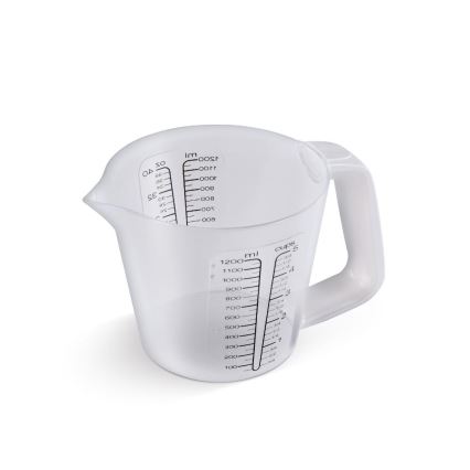 Lamart - Cântar de bucătărie digital cu cană de măsurare, alimentat cu 2x AAA, alb