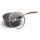 Lamart - Cratiță granit cu capac, 16 cm, negru/gri/inox