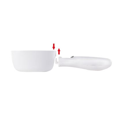 Lamart - Lingură cântar cu afișaj LCD, 2xAAA, albă