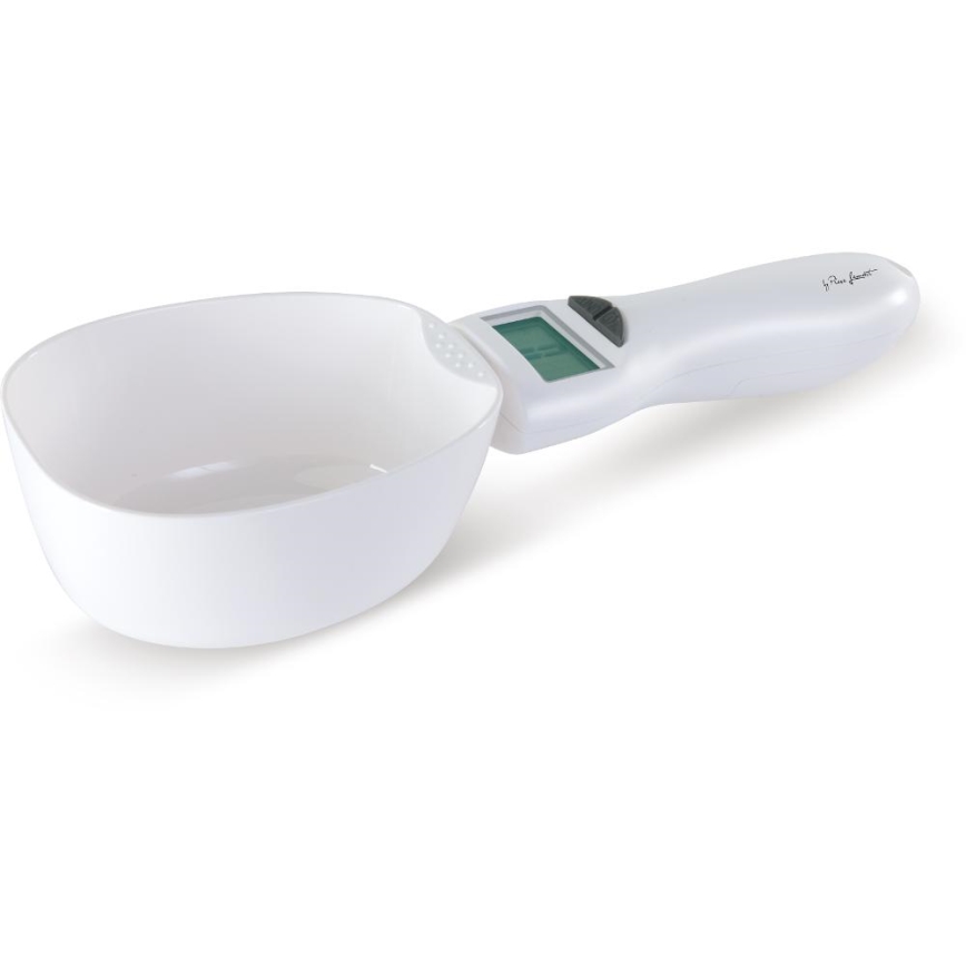 Lamart - Lingură cântar cu afișaj LCD, 2xAAA, albă