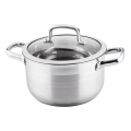 Lamart - Oală cu capac din inox, diametru 22 cm