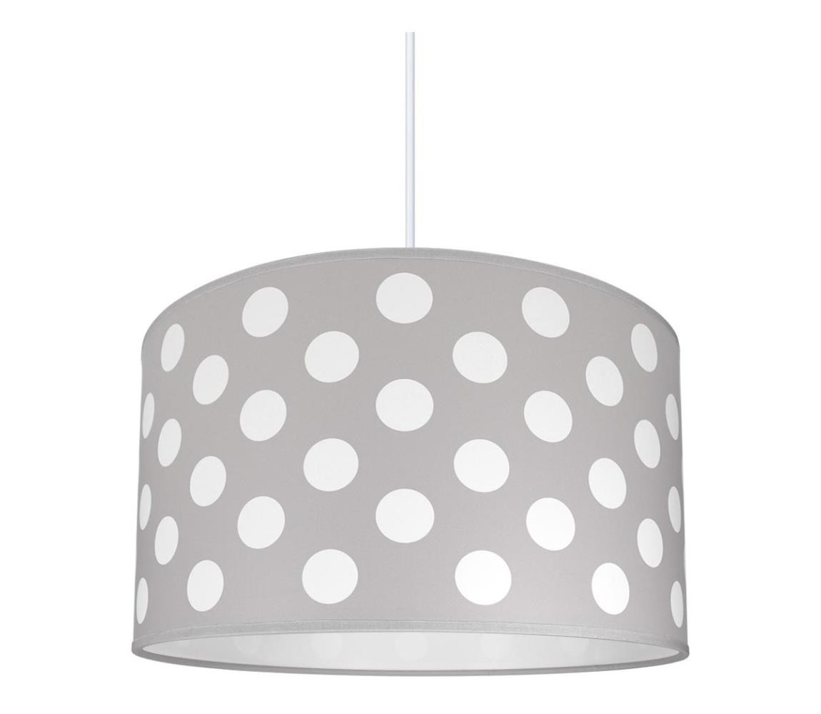 Lampa copii DOTS GREY 1xE27/60W/230V