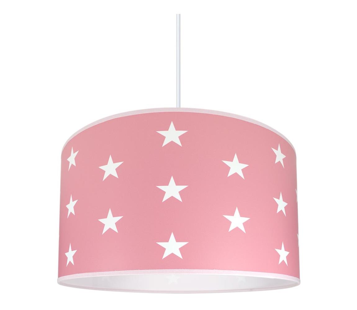 Lampa copii STARS PINK 1xE27/60W/230V