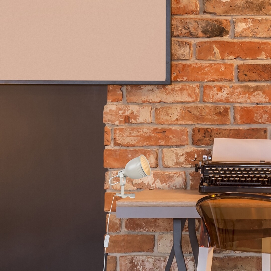 Lampă cu clemă 1xE14/25W/230V bej Rabalux