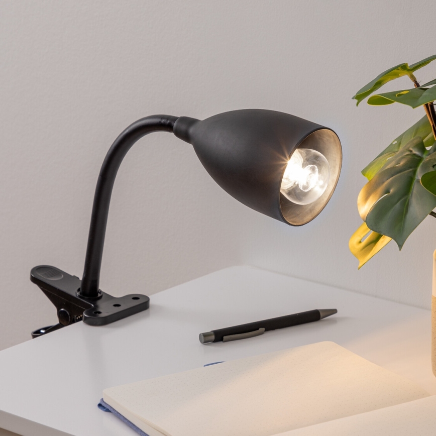 Lampă cu clemă Atmosphera SILY 1xE14/7W/230V negru